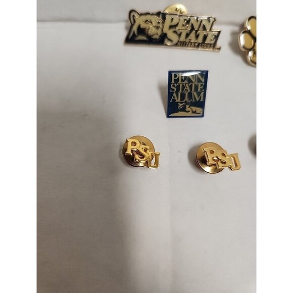 Lot Of 7 Vintage Penn State Nittany Lions Pins - Picture 2 of 3